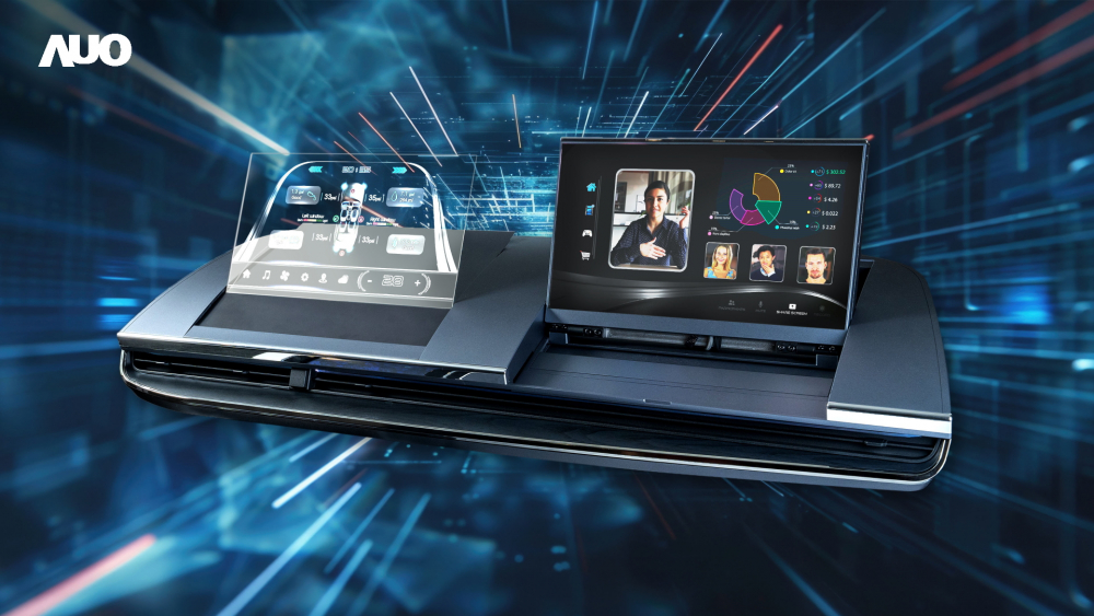 haobotiyu-好博(中国)Micro LED Display HMI解决方案打造透明Micro LED前座仪表，呈现信息并保留驾驶视野开阔；亦为副驾驶座乘客打造收放自如的Micro LED屏幕，在不影响显示质量的前提于显示区内建镜头，让用户能与视讯对象直接眼神接触，提供绝佳的双向沟通体验